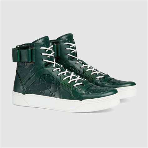 green gucci high top sneakers|exclusive Gucci sneakers.